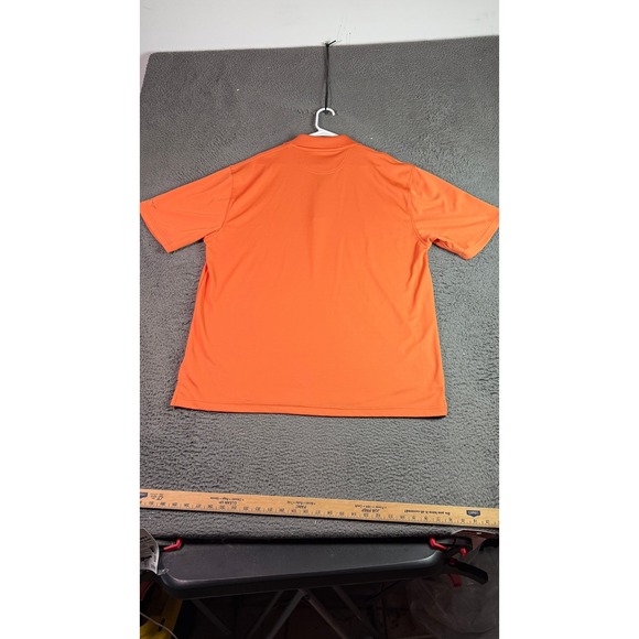 Greg Norman Polo Shirt Mens XL Orange Golf Golfer Preppy Short Sleeve Play Dry - Picture 6 of 7